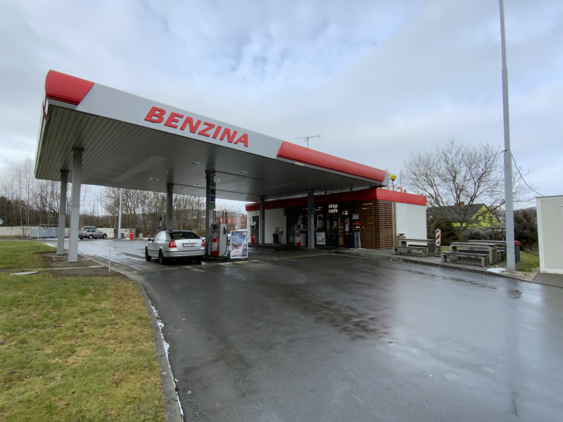 PETROL STATION BENZINA RECONSTRUCTION FULNEK