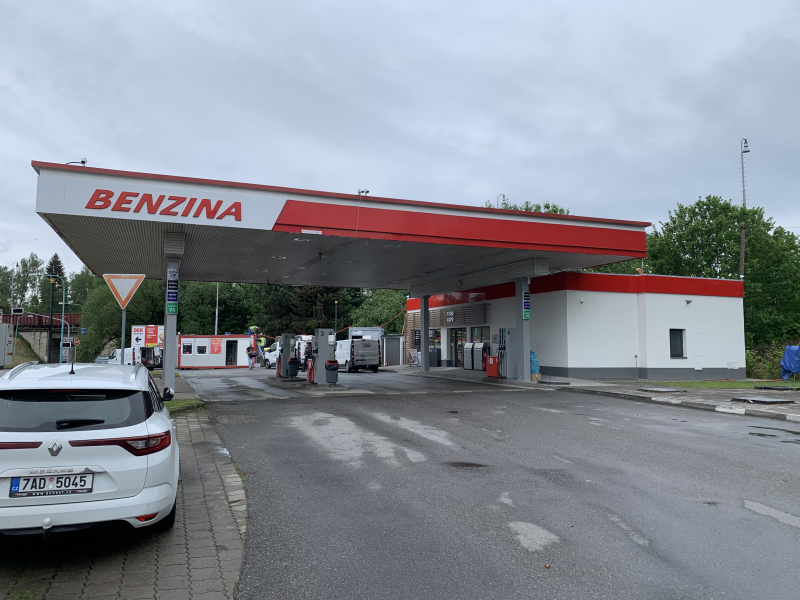 PETROL STATION BENZINA RECONSTRUCTION PELHŘIMOV