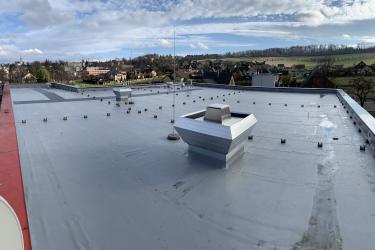 Plochá střecha z PVC fólie
